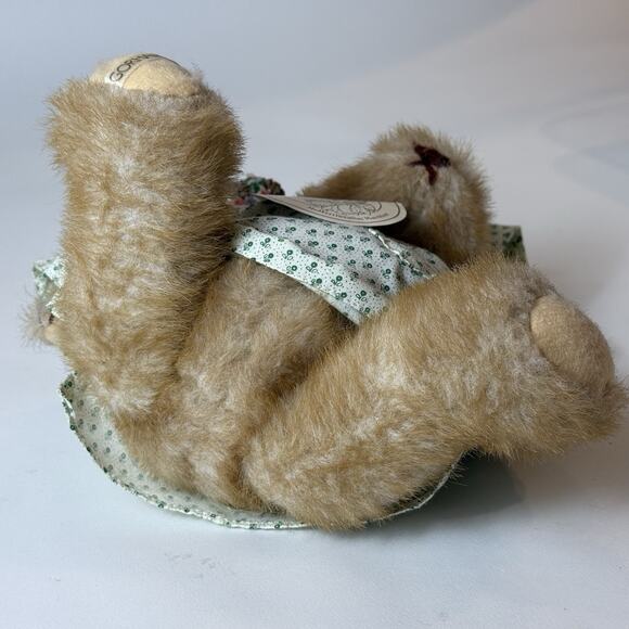 Gorham Hinged Teddy Bear of the Month Tan Brown Vtg Plush 10" 1984 Stuffed Toy - Picture 10 of 12